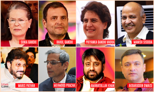 Delhi HC Issues Notice On Plea Seeking SIT Probe Against Sonia Gandhi, Rahul Gandhi, Manish Sisodia Etc For Allegedly Making Hate Speeches Delhi HC Issues Notice On Plea Seeking SIT Probe Against Sonia Gandhi, Rahul Gandhi, Manish Sisodia Etc For Allegedly Making Hate Speeches