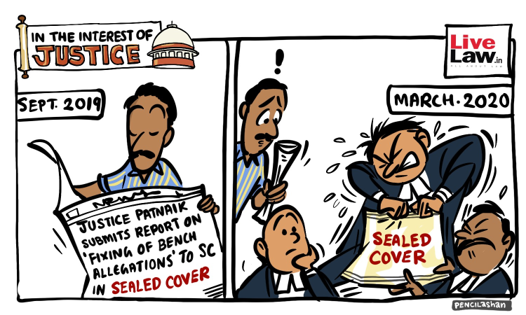 [CARTOON] Justice Patnaik panel submits report on fixing of benches to SC in sealed cover