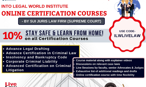 Certification Course On Constitutional Law And Human Rights By Into Legal World With Sui Juris Law Firm