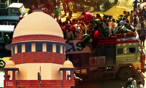 SC Accepts Lawyers Offer To Deposit Rs 25 Lakhs To Cover Cost Of Migrants Travel From Mumbai To UP SC Accepts Lawyers Offer To Deposit Rs 25 Lakhs To Cover Cost Of Migrants Travel From Mumbai To UP