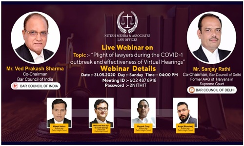 Webinar: Plight Of Lawyers During Covid-19 [31st May]