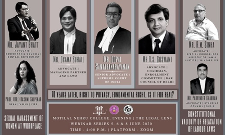 1st Motilal Nehru College & Legal Lens Webinar: Labour Laws [5th June]