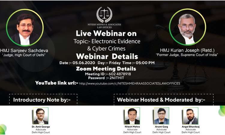 Webinar: Electronic Evidence & Cyber Crimes [5th June]