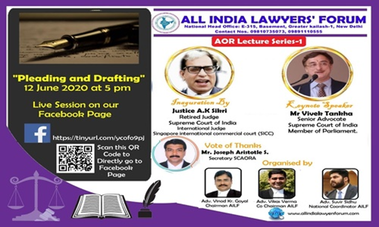 AILF Webinar: Pleading & Drafting [12th June]