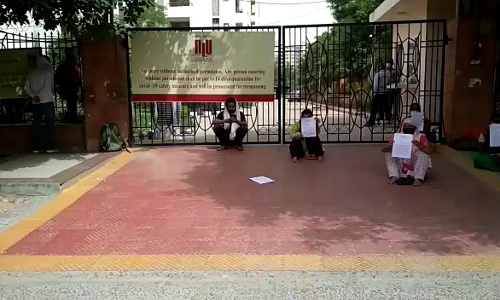 NLU-D Offers To Look For Alternate Employment Opportunity For Its Former Housekeeping Staff