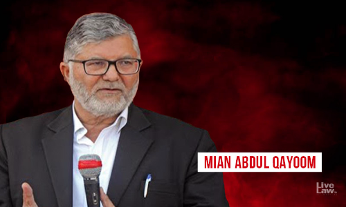 J&K&L High Court Rejects Medical Bail Plea Of Former Bar President Mian Abdul Qayoom, Says He Is Provided Specialised Treatment