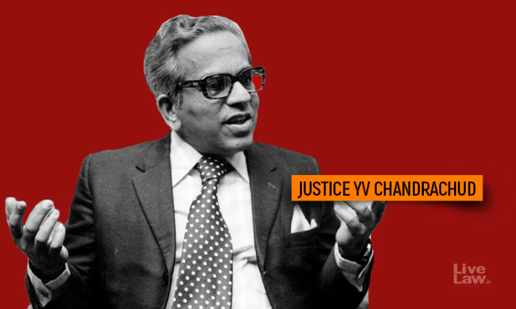 Justice YV Chandrachud: A Gentle Colossus-A Centennial Tribute Justice YV Chandrachud: A Gentle Colossus-A Centennial Tribute
