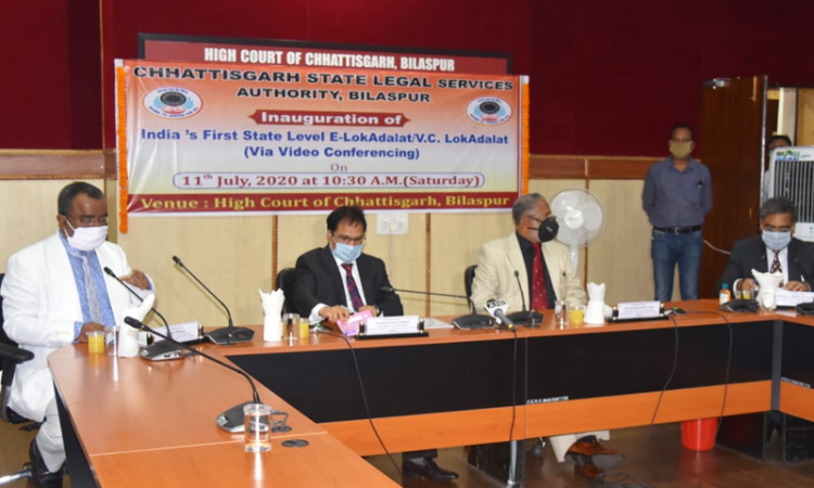 Chhattisgarh Organizes Indias First E-Lok Adalat; Settles 2270 Cases Via Video Conferencing