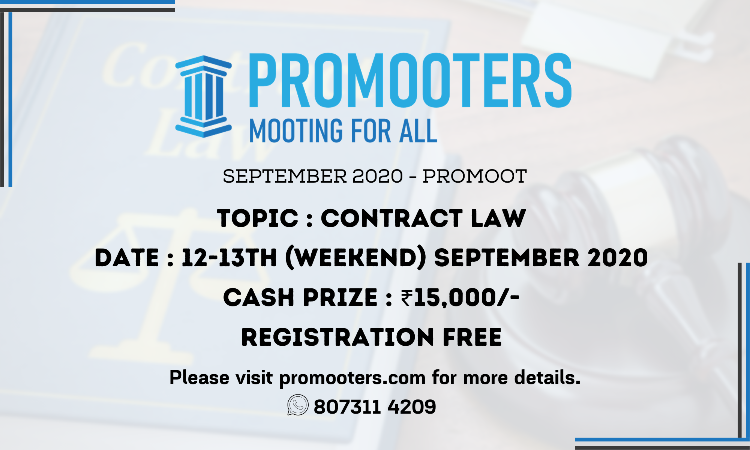 September 2020 ProMoot: Contract Law (Sept 12th & 13th)