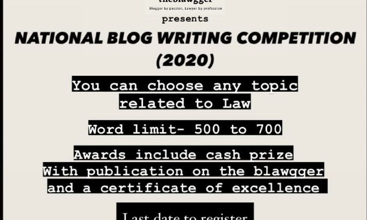 The Blawggers National Blog Writing Competition (2020)