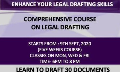 Co-Drafts Finishing School Course: Legal Drafting [9th Sept-14th Oct]