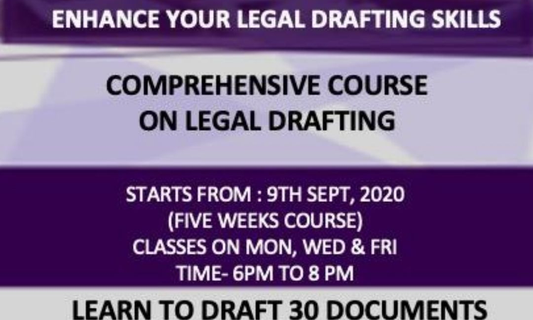 Co-Drafts Finishing School Course: Legal Drafting [9th Sept-14th Oct]