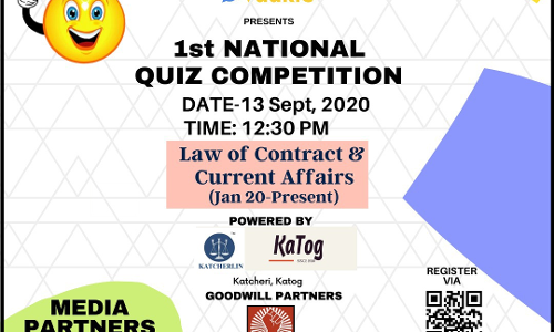The Legisprudences 1st National Quiz Competition [13th Sept]