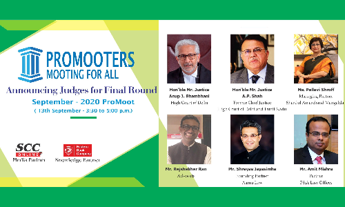 Judges For September ProMoot On Contract Law [12th-13th Sept]
