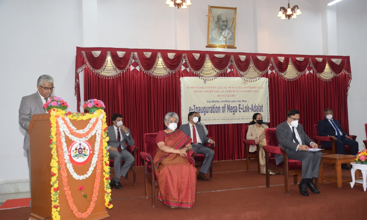 [E-Lok Adalat] Karnataka State Legal Service Authority Settles 1,15,925 Cases