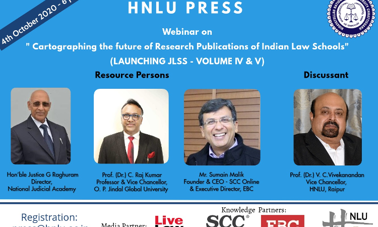 Launch Of HNLU PRESS [4th Oct]