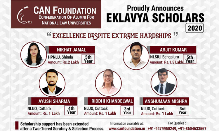 Eklavya 2020: CAN Foundation Announces Scholarship Support Of 25 Lakhs To 30 Scholars Under Its Flagship Project Eklavya 2020: CAN Foundation Announces Scholarship Support Of 25 Lakhs To 30 Scholars Under Its Flagship Project