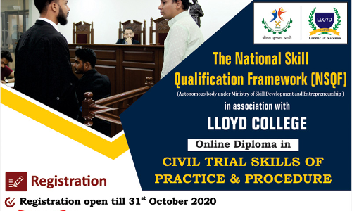Llyod Law Colleges Online Diploma Course In Civil Litigation