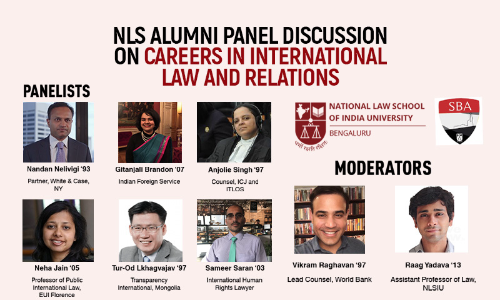 NLSIU Bengaluru To Conduct Online Alumni Panel Discussion On Careers In International Law & Relations On Nov 27 NLSIU Bengaluru To Conduct Online Alumni Panel Discussion On Careers In International Law & Relations On Nov 27