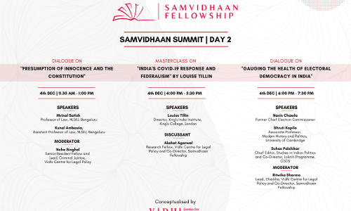 Vidhi Centre For Legal Policy Is Organising Samvidhaan Summit Vidhi Centre For Legal Policy Is Organising Samvidhaan Summit