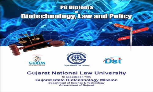 GNLU PG Diploma In Biotechnology, Law And Policy, Apply by 31st December 2020