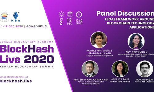 Panel Discussion On Legal Framework Around Blockchain Technology Application: Justice Pratibha Singh Will Speak Today