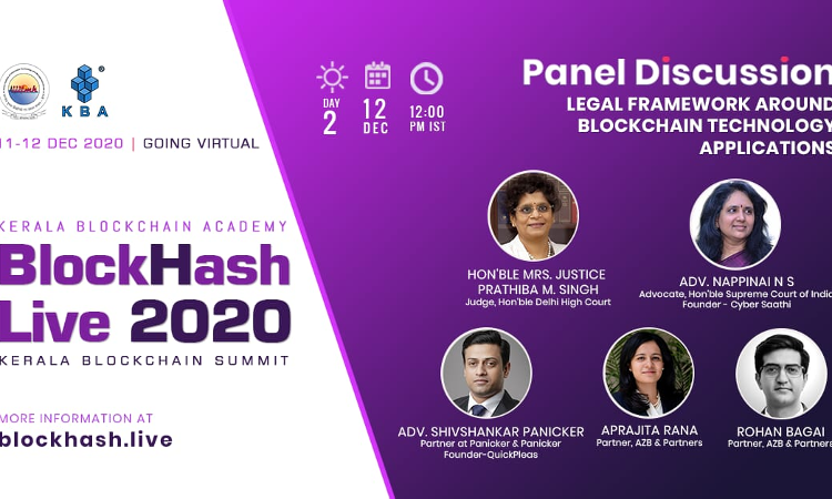 Panel Discussion On Legal Framework Around Blockchain Technology Application: Justice Pratibha Singh Will Speak Today