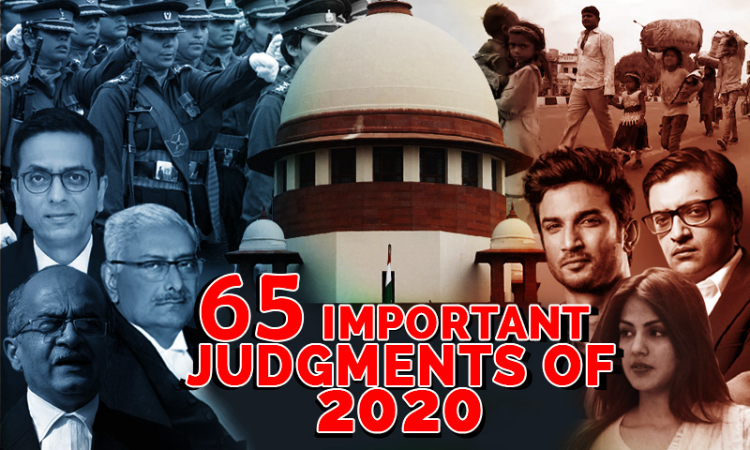 Good & Bad : 65 Important Supreme Court Judgments Of 2020 Good & Bad : 65 Important Supreme Court Judgments Of 2020