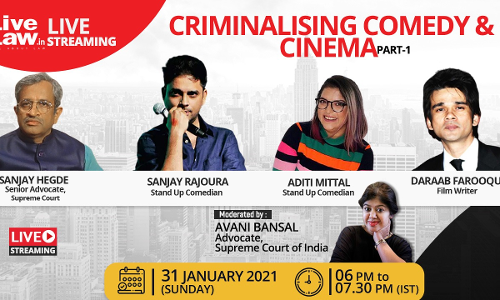 [Live Now] Webinar On Criminalising Comedy And Cinema (Part I)