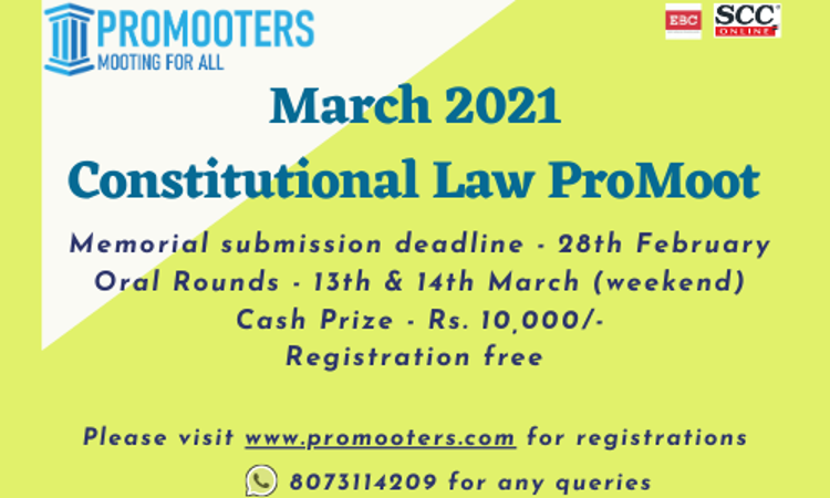 Constitutional Law ProMoot [13th & 14th March]