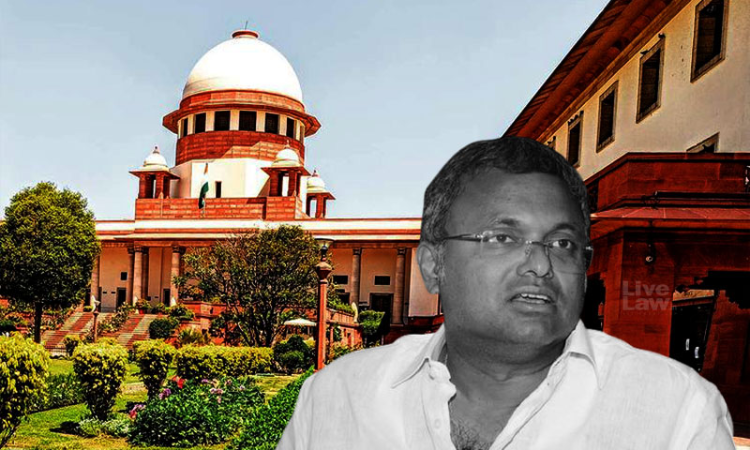 Supreme Court Allows Karti Chidambaram MP To Travel Abroad On Condition Of Depositing Rs 1 Crore Supreme Court Allows Karti Chidambaram MP To Travel Abroad On Condition Of Depositing Rs 1 Crore