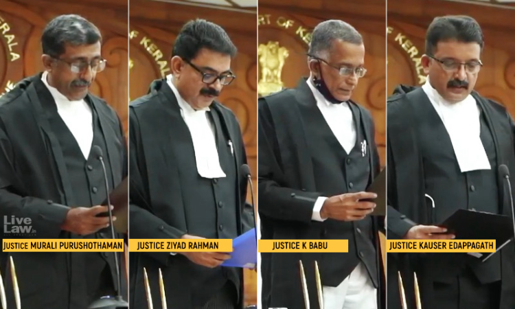 Four New Judges Take Office In Kerala High Court; Working Strength Now 40 Four New Judges Take Office In Kerala High Court; Working Strength Now 40