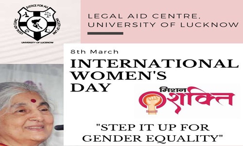 International Womens Day Fiesta 2021 By Legal Aid Centre, Faculty Of Law, University Of Lucknow [8th March 2021]