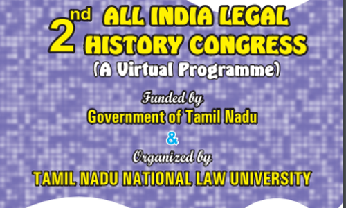 2nd All India Legal History Congress by TNNLU [Registrations Open]