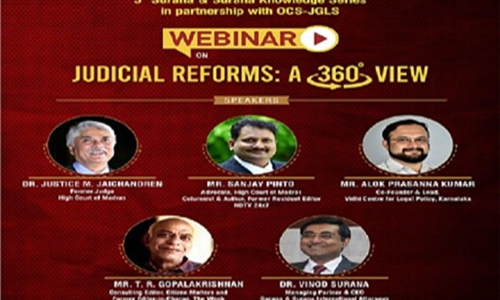 3rd Edition Of The Surana & Surana Knowledge Series On Judicial Reforms: A 360 Degree View [Tomorrow, 3:30 PM]