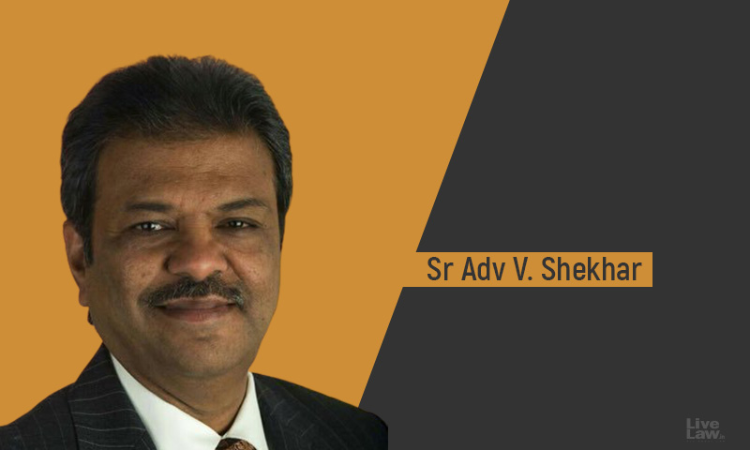 Senior Advocate V. Shekhar Passes Away Due To COVID Senior Advocate V. Shekhar Passes Away Due To COVID
