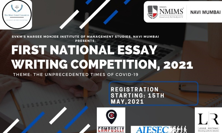 NMIMS School Of Law: First National Essay Writing Competition [Register by 29th May 2021]