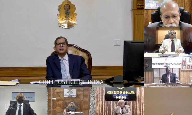 Concerns on Connectivity, Vaccine Supply And Infrastructure Will Be Taken Up By SC Registry With Centre: CJI Ramana Assures High Courts Concerns on Connectivity, Vaccine Supply And Infrastructure Will Be Taken Up By SC Registry With Centre: CJI Ramana Assures High Courts