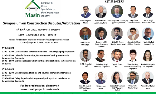 Symposium On Construction Disputes/Arbitration