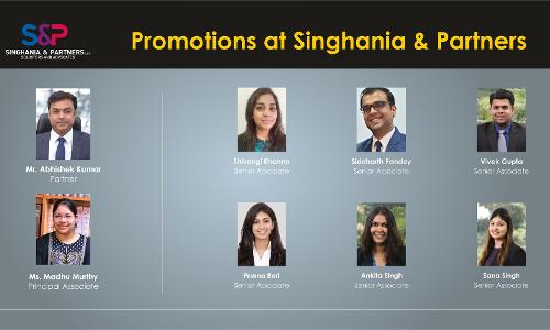 Its Raining Promotions At Singhania & Partners! Its Raining Promotions At Singhania & Partners!