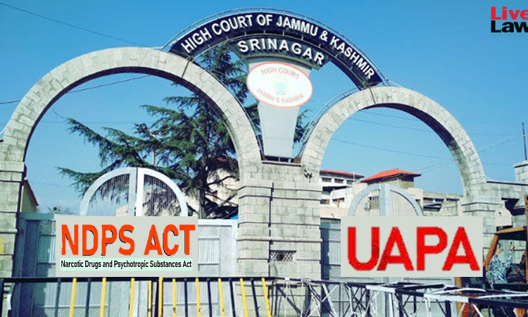 Where Accused Is Booked Under Both UAPA & NDPS Act, Custody Under NDPS May Be Extended Beyond Expiry Of 180 Days Under UAPA: Jammu & Kashmir High Court