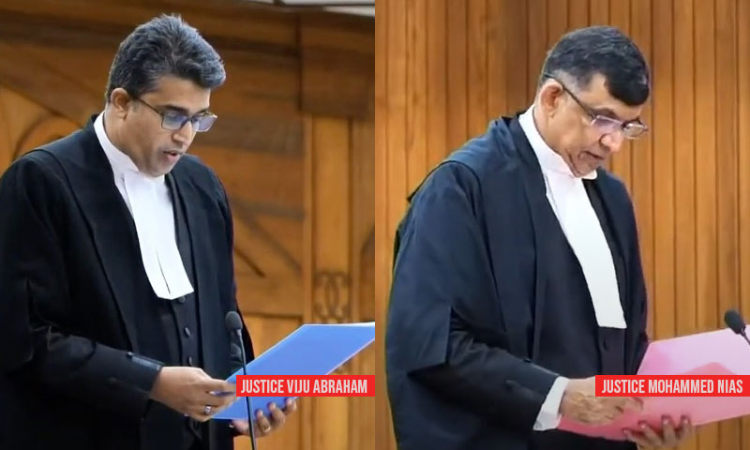 Viju Abraham And CP Mohammed Nias Sworn In As Additional Judges In Kerala High Court Viju Abraham And CP Mohammed Nias Sworn In As Additional Judges In Kerala High Court