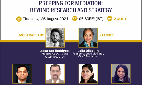 No Compromise on Preparation before Mediation