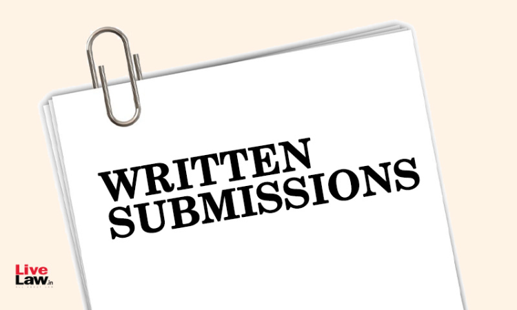 Law Concerning Written Submissions Law Concerning Written Submissions