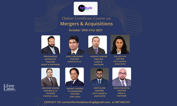 Fortitude Learning: 3 Day Online Certificate Course On Mergers And Acquisitions [October 29th – 31st]