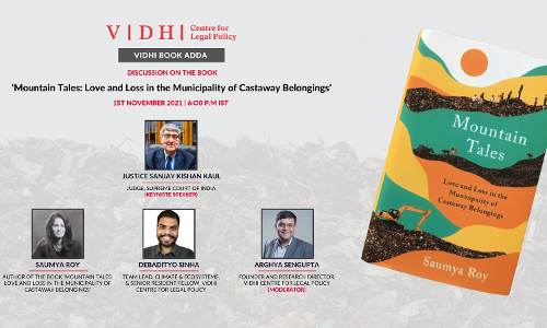 VIDHI BOOK ADDA: Discussion On The Book Mountain Tales: Love And Loss In The Municipality Of Castaway Belongings [1st Nov, 2021]