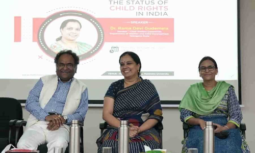 Mahindra University School of Law Organizes A Lecture On The Status of Child Rights in India