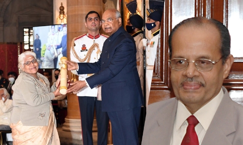 President Of India Confers Padma Bhushan To Dr. N. R. Madhava Menon (Posthumous) For Public Affairs President Of India Confers Padma Bhushan To Dr. N. R. Madhava Menon (Posthumous) For Public Affairs