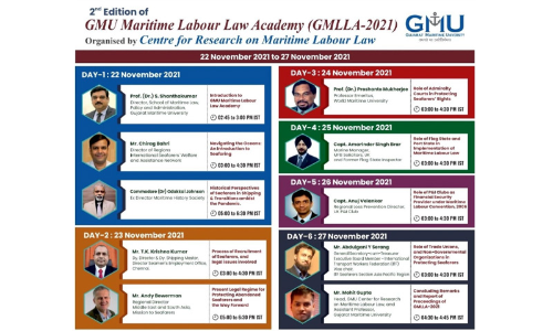 GMU Maritime Labour Law Academy (GMLLA-2021) [22 November- 27 November 2021]