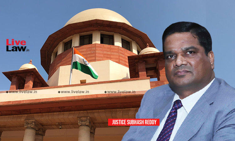 Regional Court Of Appeals May Solve Pendency Issue Of Supreme Court To Some Extent : Justice Subhash Reddy Regional Court Of Appeals May Solve Pendency Issue Of Supreme Court To Some Extent : Justice Subhash Reddy